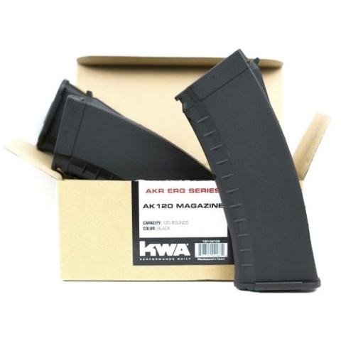 KWA 120 Round Mid-Cap Airsoft AEG Magazine 3-Pack - BLACK