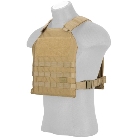 Lancer Tactical Standard Issue 1000D Nylon Tactical Vest (Khaki)