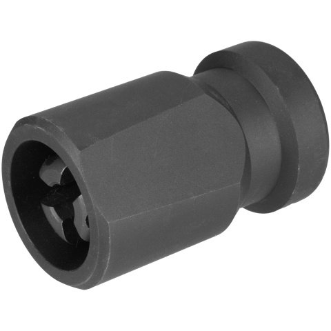 Atlas Custom Works QD Airsoft Blast Diverter w/ Flash Hider - BLACK