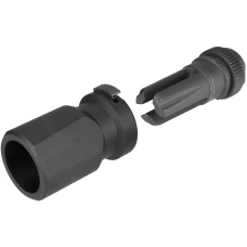 Atlas Custom Works QD Airsoft Blast Diverter w/ Flash Hider - BLACK