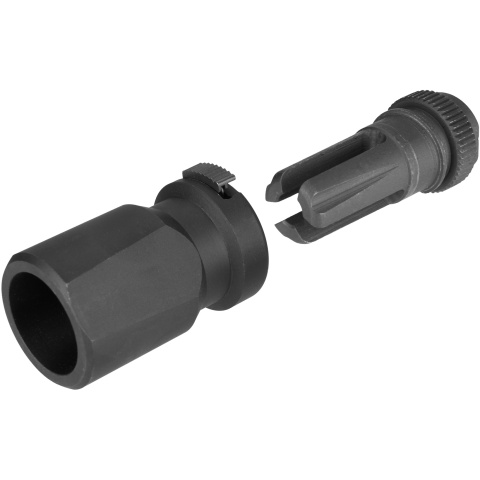Atlas Custom Works QD Airsoft Blast Diverter w/ Flash Hider - BLACK