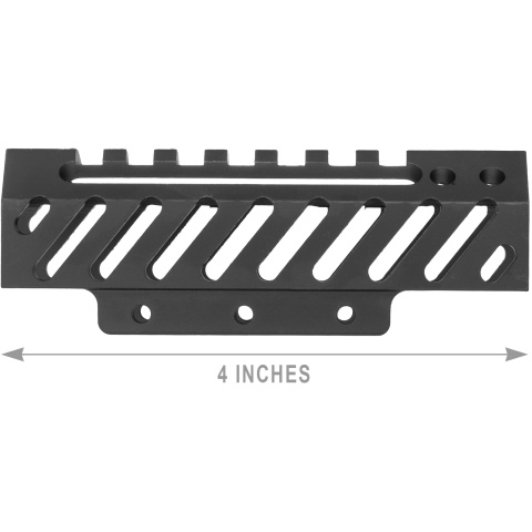 5KU Alfa Aluminum AK Series AEG Upper Handguard - BLACK