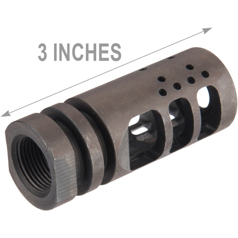 Atlas Custom Works -14mm Airsoft Compensator Muzzle Device - BLACK