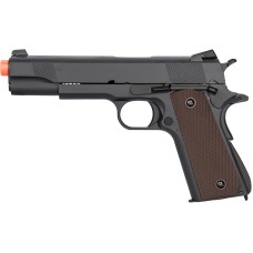 Double Bell M1911 GBB Airsoft Pistol Type 2 (Low Velocity) - BLACK