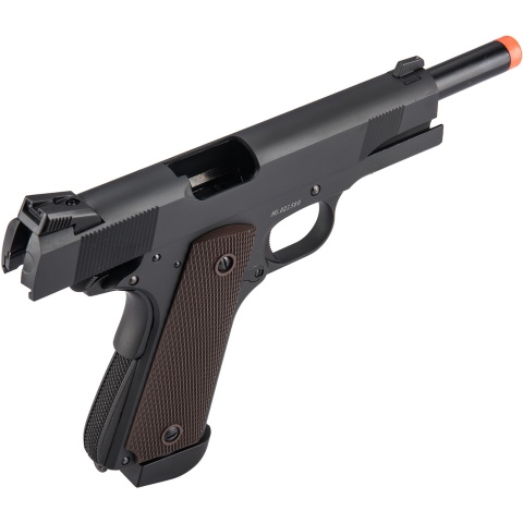 Double Bell M1911 Type 2 CO2 Gas Blowback Airsoft Pistol High Velocity (Black)
