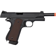 Double Bell M1911 Type 2 CO2 Gas Blowback Airsoft Pistol High Velocity (Black)