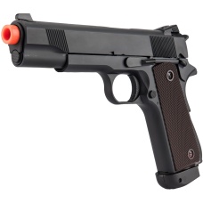Double Bell M1911 Type 2 CO2 Gas Blowback Airsoft Pistol High Velocity (Black)