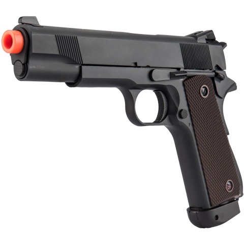 Double Bell M1911 Type 2 CO2 Gas Blowback Airsoft Pistol High Velocity (Black)