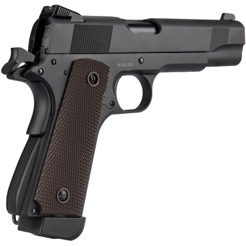 Double Bell M1911 Type 2 CO2 Gas Blowback Airsoft Pistol High Velocity (Black)