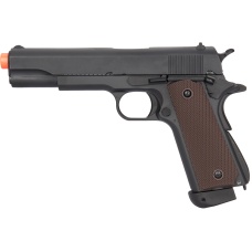 Double Bell M1911 CO2 Airsoft Pistol Type 1 (High Velocity) - BLACK