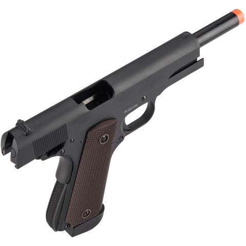 Double Bell M1911 CO2 Airsoft Pistol Type 1 (High Velocity) - BLACK