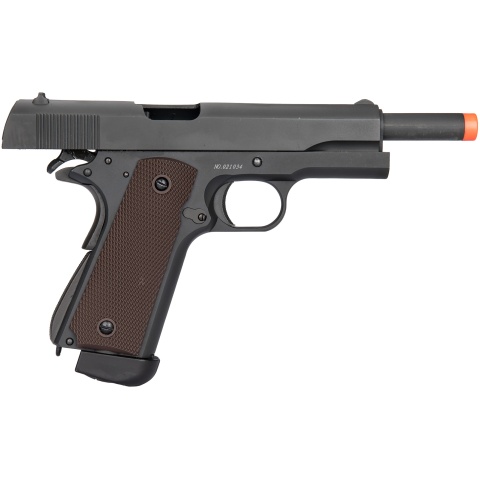 Double Bell M1911 CO2 Blowback Airsoft Pistol (400+ FPS) - BLACK