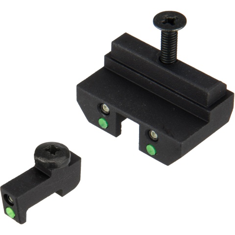 Nine Ball Hybrid Tritium Airsoft Sights for Marui G18C GBB
