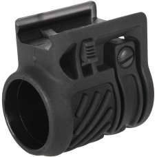 Airsoft Megastore Flashlight / Laser Ring Mount w/ QD Weaver Mount (Color: Black)