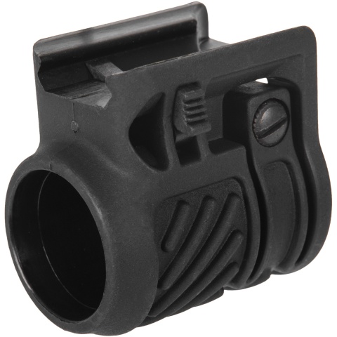 Airsoft Megastore Flashlight / Laser Ring Mount w/ QD Weaver Mount (Color: Black)