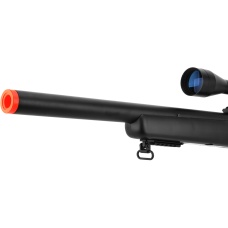 WellFire Bolt Action VSR Airsoft Sniper Rifle w/ 3-9x40 Scope - BLACK
