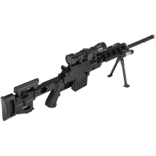 UK Arms Fully Loaded Tactical Quad RIS Sniper Rifle - BLACK