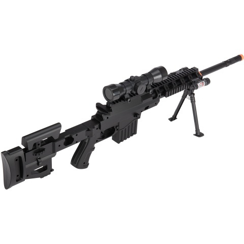 UK Arms Fully Loaded Tactical Quad RIS Sniper Rifle - BLACK