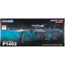 UK Arms Fully Loaded Tactical Quad RIS Sniper Rifle - BLACK