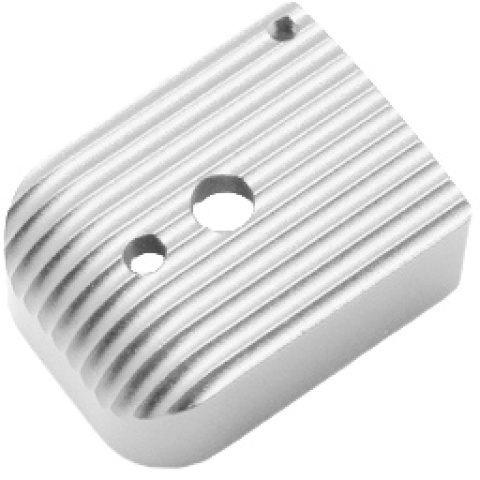 5KU Base Cover for 5.1 Hi-Capa Mags (Type 5) - SILVER