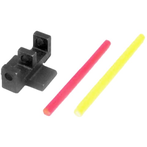 5KU Interchangable Fiber Sight for Marui Hi-Capa (Type-1) - YELLOW/PINK