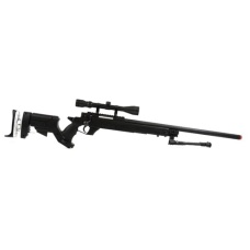 WellFire SR-22 Bolt Action Type 22 Sniper Rifle w/ Scope & Bipod - BLK