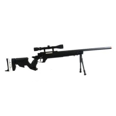 WellFire SR-22 Bolt Action Type 22 Sniper Rifle w/ Scope & Bipod - BLK