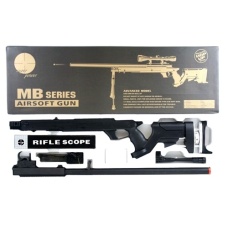 WellFire SR-22 Bolt Action Type 22 Sniper Rifle w/ Scope & Bipod - BLK