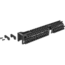 Atlas Custom Works Aluminum AK 10 inch Lower Rail Handguard - Black