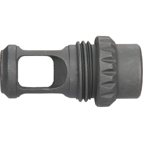ARES 14mm Clockwise MS-338 Compensator Flash Hider - BLACK