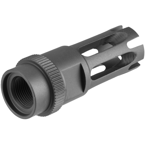 ARES 14mm Clockwise M16 Flash Hider (Type F) - BLACK