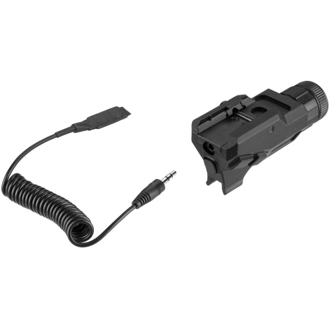 NcStar Green Laser with A2 Iron Front Sight Post - BLACK