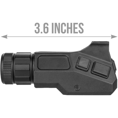 NcStar Green Laser with A2 Iron Front Sight Post - BLACK