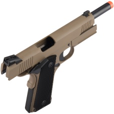 Double Bell M1911 Tactical CO2 Airsoft Pistol (High Velocity) - TAN