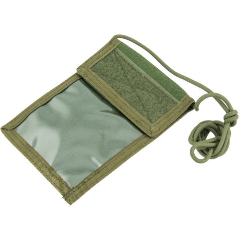 Flyye Industries Neck Identification Storage Wallet - OD GREEN