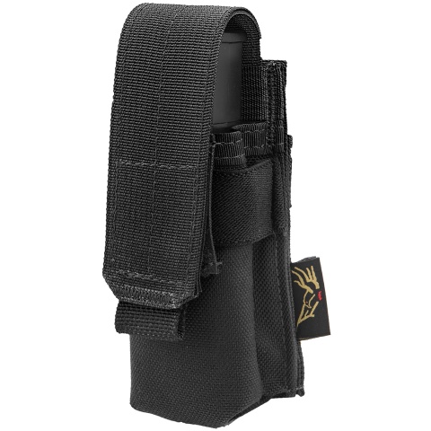 Flyye Industries MOLLE Single 9mm Pistol Magazine Pouch - BLACK
