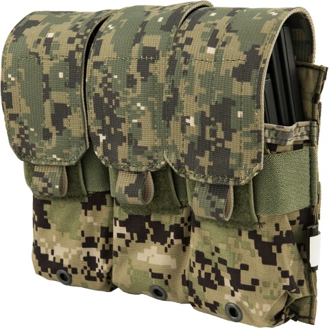 Flyye Industries 1000D Triple M4/M16 Magazine Pouch - WOODLAND DIGITAL