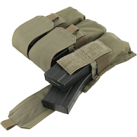 Flyye Industries 1000D Triple M4/M16 Magazine Pouch - RANGER GREEN