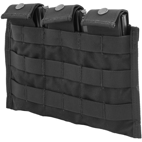 Flyye Industries Snap Button Triple M4/M16 Magazine Pouch - BLACK