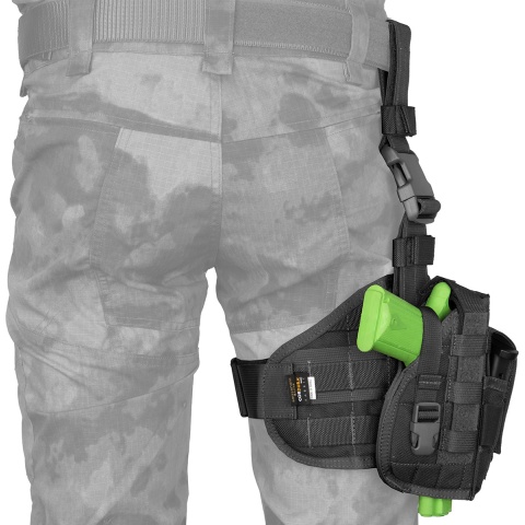 Flyye Industries Tactical Drop Leg MOLLE Pistol Holster - BLACK