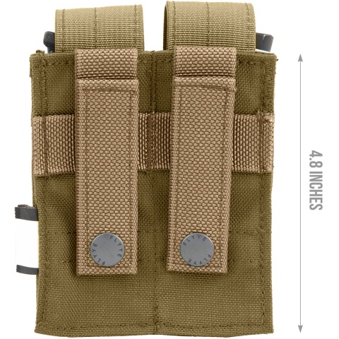 Flyye Industries MOLLE Double Pistol Magazine Pouch - COYOTE BROWN