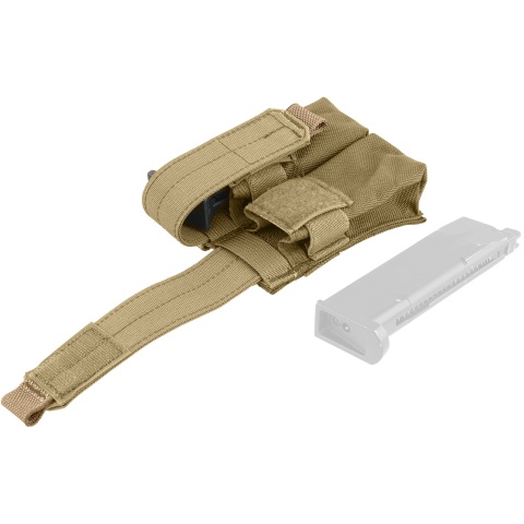 Flyye Industries MOLLE Double Pistol Magazine Pouch - COYOTE BROWN