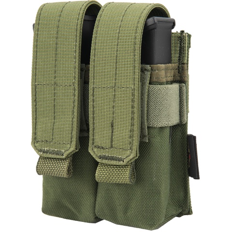 Flyye Industries MOLLE Double Pistol Magazine Pouch - OD GREEN