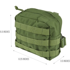 Flyye Industries MOLLE Drop Leg Accessories Pouch - OD GREEN