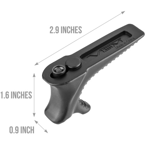 NcStar KeyMod Hand Stop Foregrip - BLACK