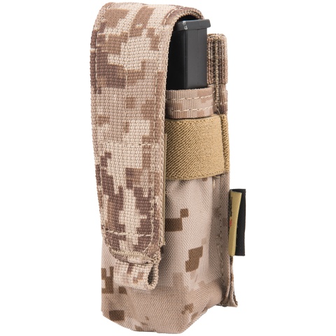 Flyye Industries MOLLE Single 9mm Pistol Magazine Pouch - AORI