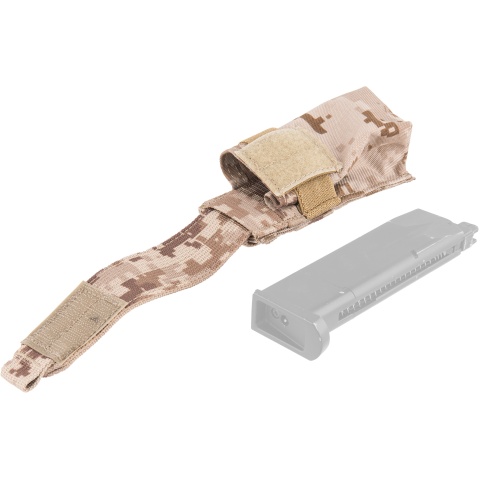 Flyye Industries MOLLE Single 9mm Pistol Magazine Pouch - AORI