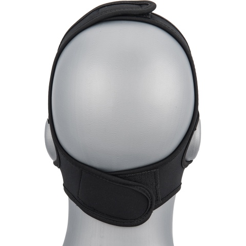 WoSport Yokai Ogre Half Face Mask w/ Soft Padding - GREEN/GOLD