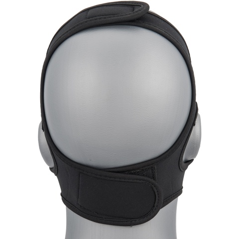 WoSport Yokai Ogre Half Face Mask w/ Soft Padding - WHITE/GOLD