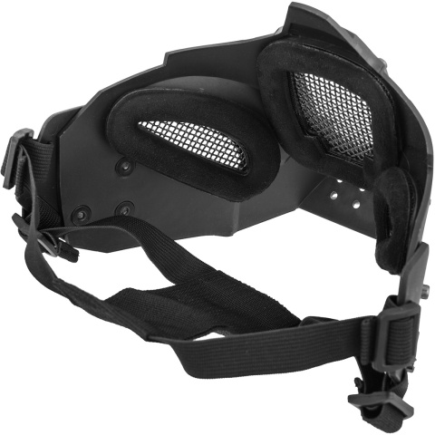 Sentinel Gears Adjustable Retro Mecha Half Face Mask - BLACK